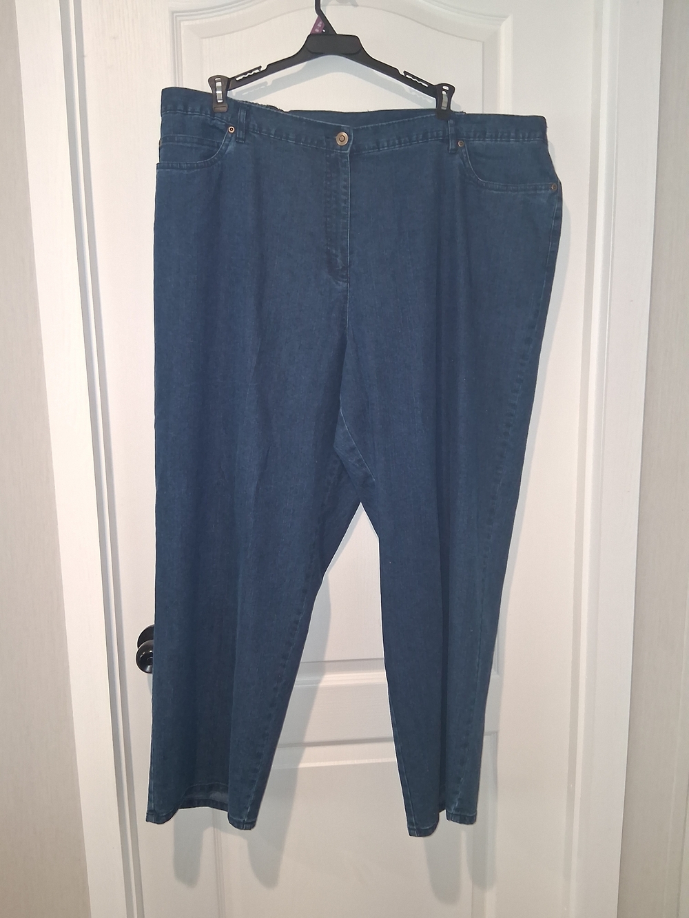 Ruby Rd. Women’s Blue Denim Dark Wash Mid Rise
